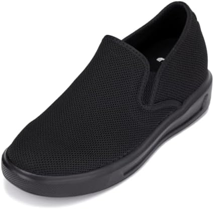 Black/Black Sole Fashion Lightweight Slip-on Sporty Sneakers