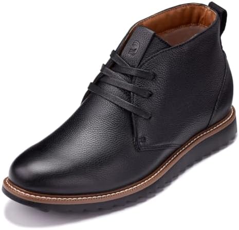 Black/Black Sole Leather Lace-up Chukka Boots