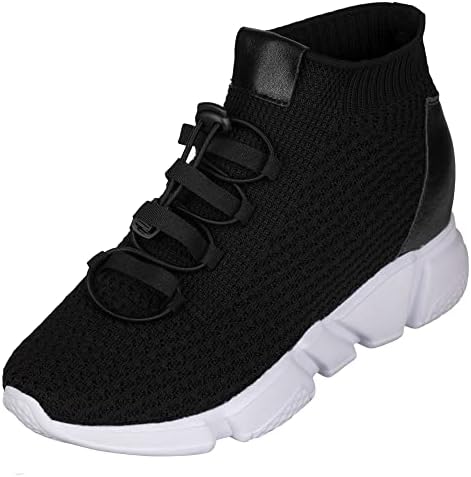 Black Kintted Ultra Lightweight Slip-on Sporty Trainer Sneakers