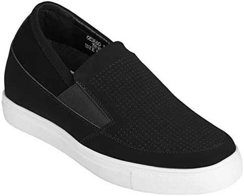 Black Leather Slip-on Lightweight Casual Loafers