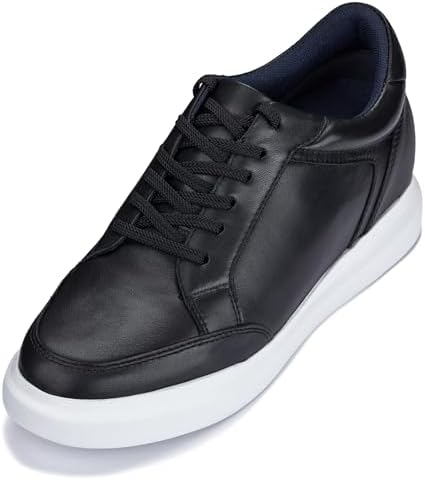 Black Lightweight Lace-up Casual Sneakers