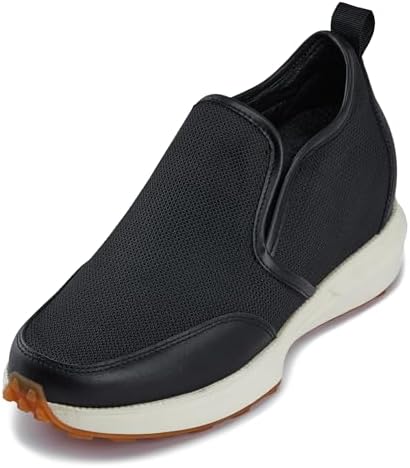 Black Lightweight Mid-Top Casual Sneaker Loafer
