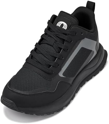 Black Lightweight Sporty Sneakers