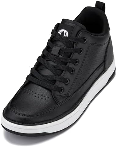 Black Noir Casual Low-top Leatherette Sneakers