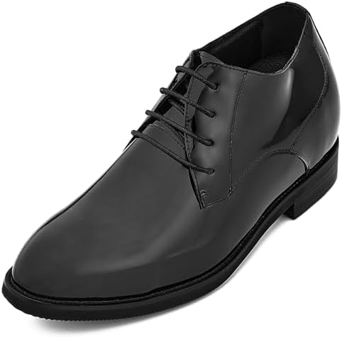 Black Patent Leather Lace-up Formal Dress Oxfords