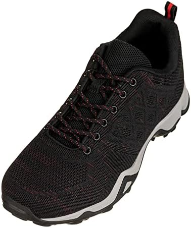 Black/Red Super Lightweight Sporty Sneakers