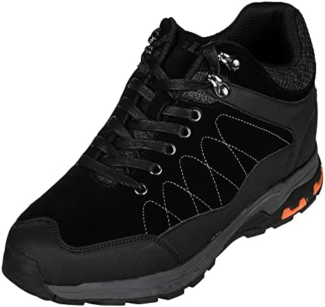 Black Suede/Mesh Lace-up Hiking Boots