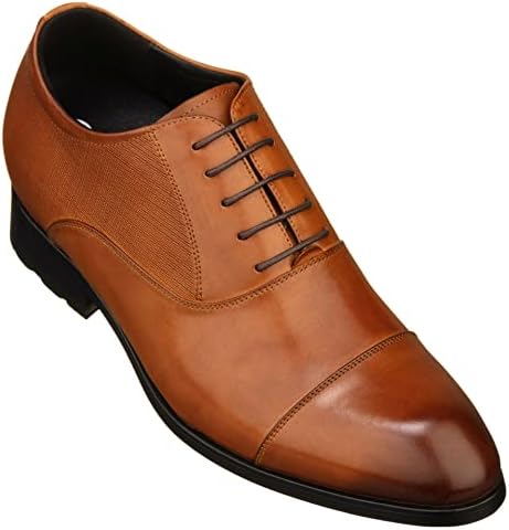 Brown Premium Leather Lace-up Formal Derby Oxfords