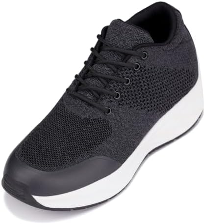 Charcoal/White Sole Fashion Lightweight Sporty Sneakers