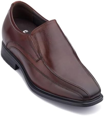 Dark Brown Leather Slip-on Super Lightweight Formal Loafers