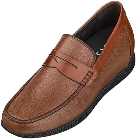 Dark Brown Premium Leather Slip-on Lightweight Casual Loafers
