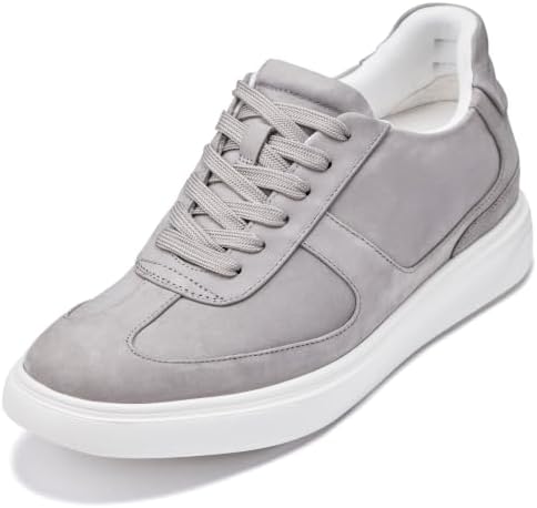 Grey/White Sole Lightweight Nappa Fashion Sneakers