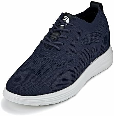 Night Blue Ultra Light-Weight Lace-up Knitted Sporty Walker