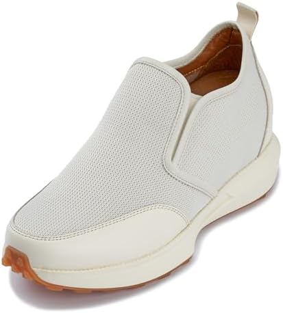 Off White Lightweight Mid-Top Casual Sneaker Loafer