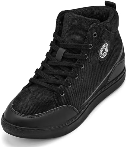 Onyx/Black Sole Lace-up Corduroy Ankle Top Sneak-Boot