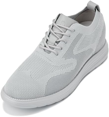 Pewter/Light Grey Sole Ultra Light-Weight Lace-up Knitted Casual