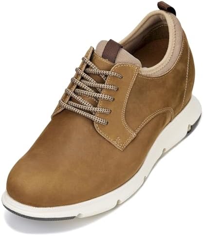 Tan Brown Lace-up Premium Leather Casual Derby