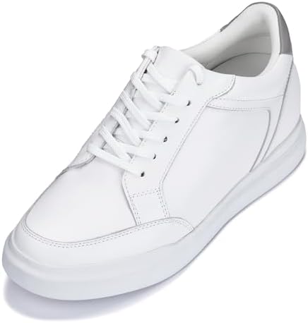 White/Grey Lightweight Lace-up Casual Sneakers