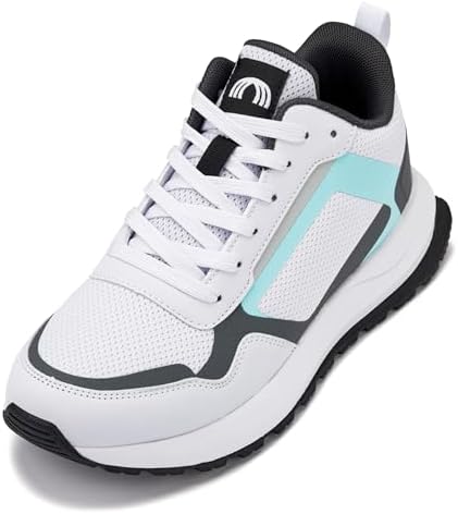 White/Grey Lightweight Sporty Sneakers
