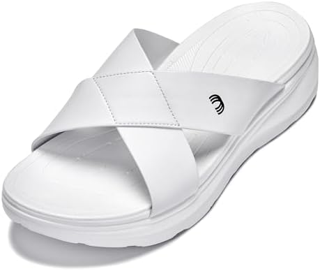 White/Matte White Ultra Light-weight Slip-on Comfort Sandals